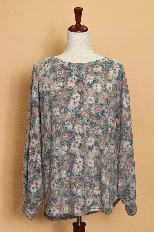 Cozy Floral Sweater