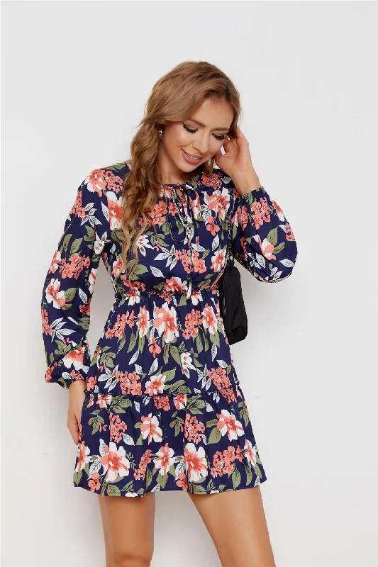 modern dressAleyna Floral Ruffle Tiered Dress - FINAL SALE