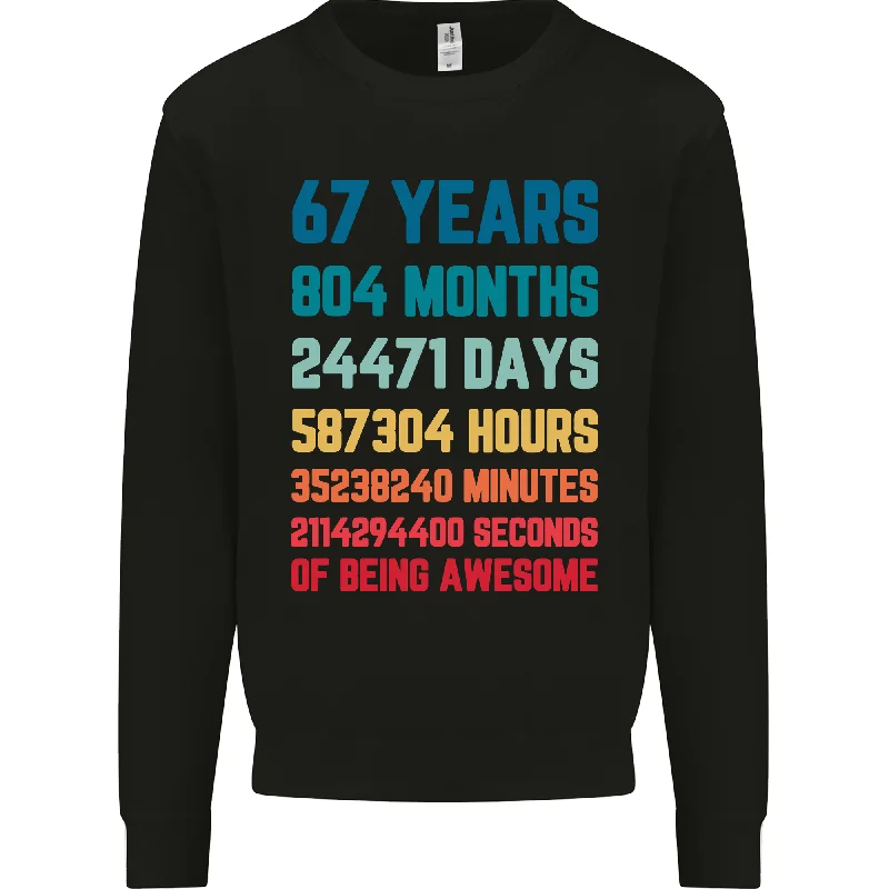 Year-End Sale fitted workout sweatshirt67th Birthday 67 Year Old Men's Sweatshirt - Navy Blue Classic Style For a Timeless Gift Year-End Sale fitted workout sweatshirt67th Birthday 67 Year Old Men's Sweatshirt - Navy Blue Classic Style For a Timeless Gift