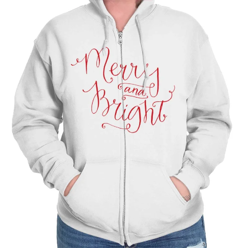Best Seller fashion hooded jacketMerry And Bright Zip Hoodie