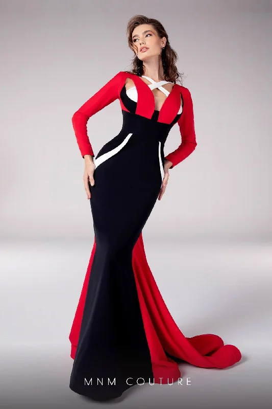 Shop and Save lace-up dressMNM Couture F02834