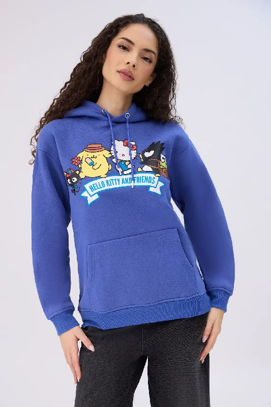 soft pullover hoodieHello Kitty And Friends Graphic Hoodie