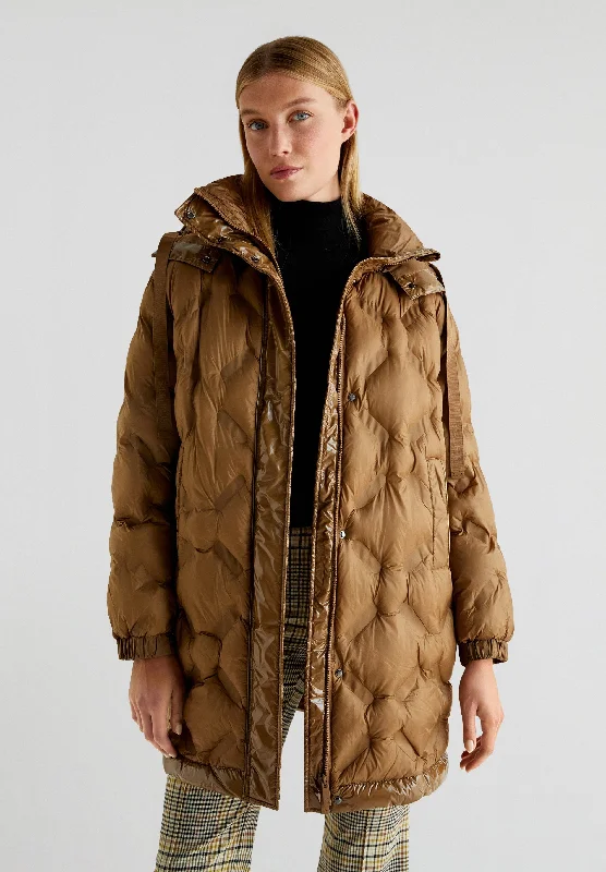 Super Deal QUILTED MIDI COAT
