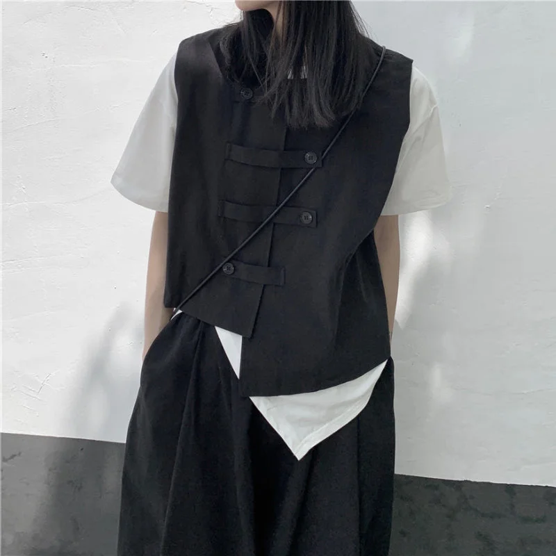 Year-End Sale Irregular Strap Casual Vest