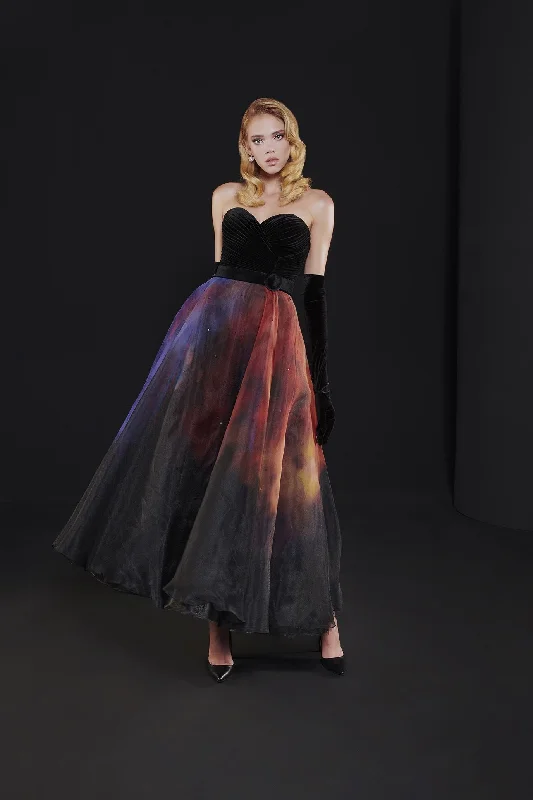 Seasonal Sale silk dressMNM Couture N0517