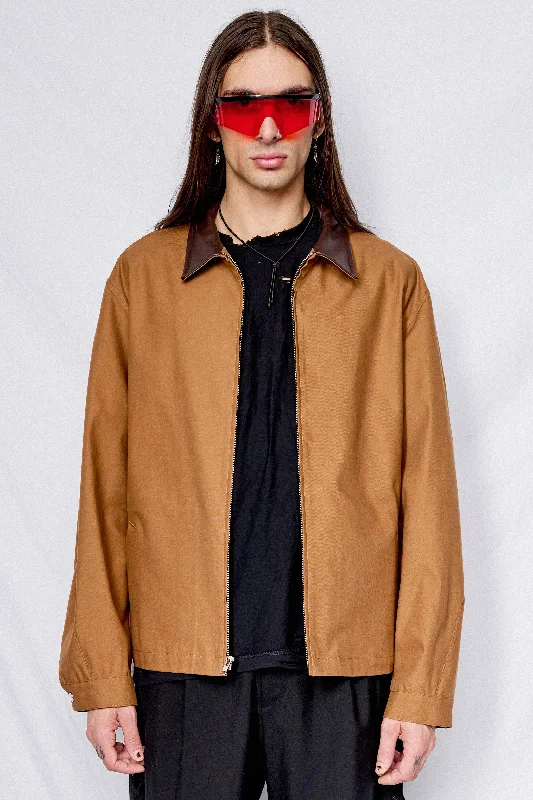 Special Buy Camel Twill Two Tone Zip Jacket