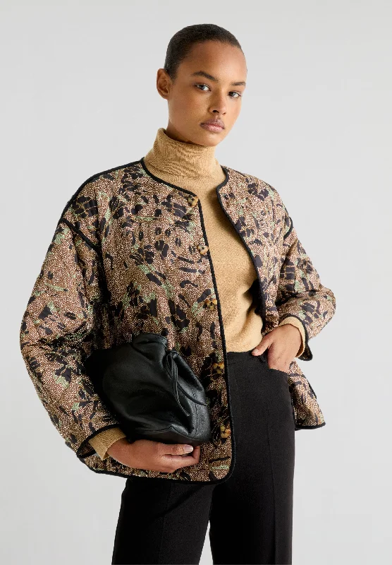 Price Drop PUFFER JACKET WITH PRINT