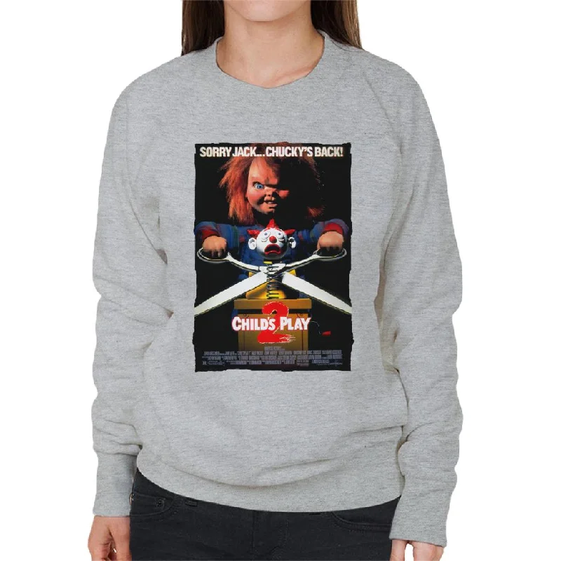 New Markdowns functional sports hoodieChucky Childs Play 2 Sorry Jack Chucky Is Back Women's Sweatshirt New Markdowns functional sports hoodieChucky Childs Play 2 Sorry Jack Chucky Is Back Women's Sweatshirt