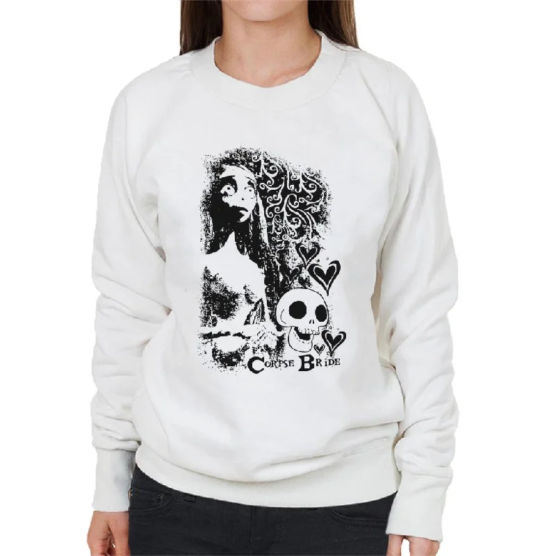 While Supplies Last athletic style hoodieCorpse Bride Emily Skulls Women's Sweatshirt While Supplies Last athletic style hoodieCorpse Bride Emily Skulls Women's Sweatshirt