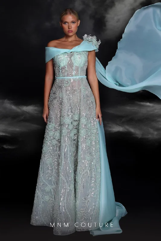 Markdowns floral wrap dressMNM Couture K4115