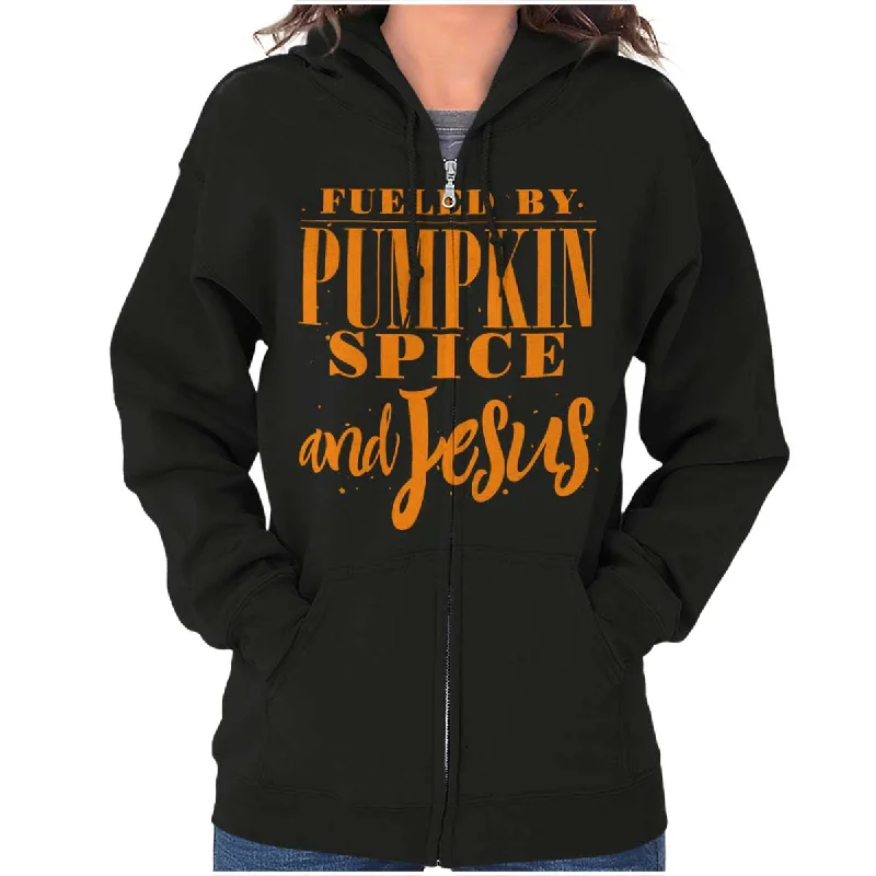 Lowest Price oversized hoodie with drawstringsFueled by PSLs and Jesus Zip Hoodie