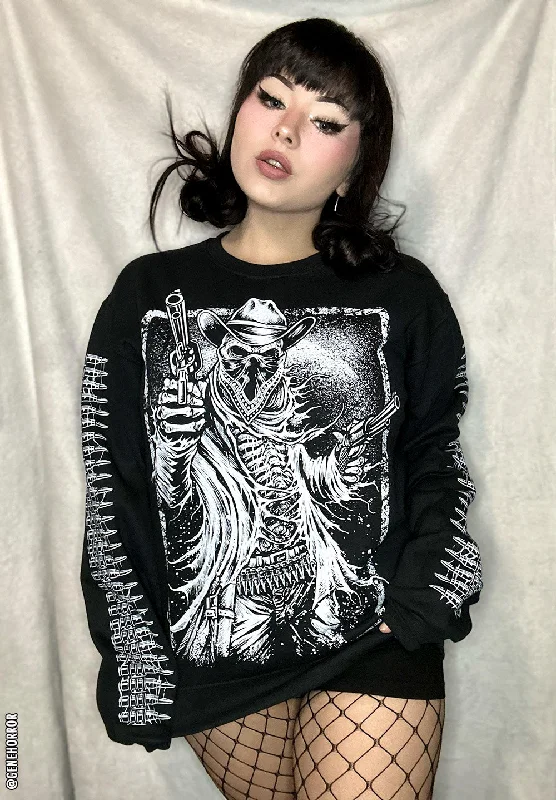 Overstock Western Goth Cowboy Sweatshirt