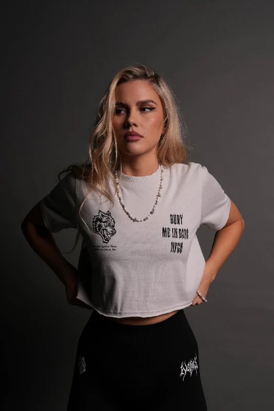 Unbeatable Prices Bury Me In Darc NFGU "Premium" (Cropped) Tee in Stone