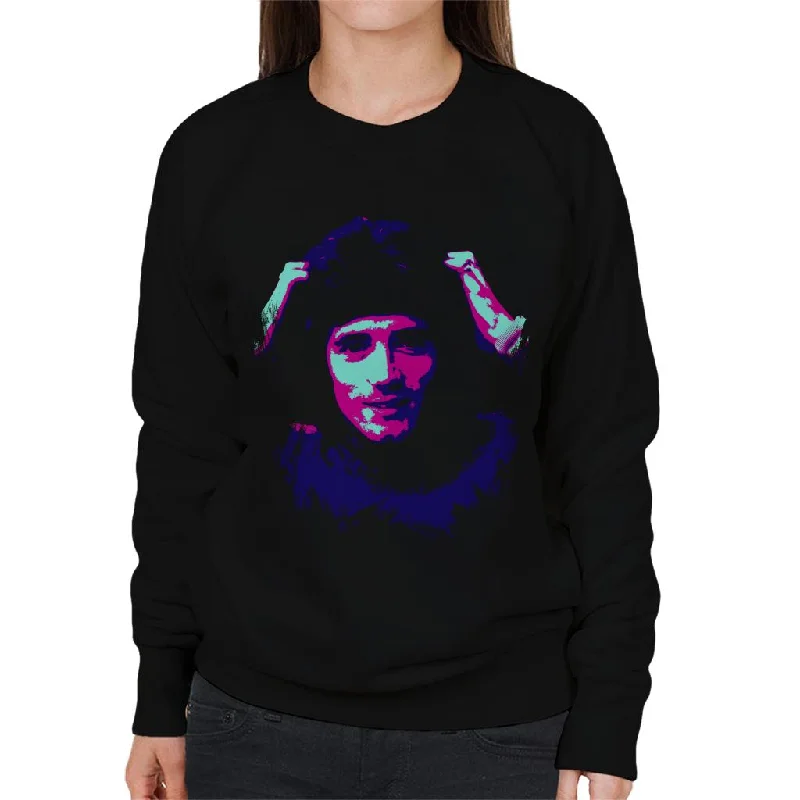 chic active hoodieTV Times Footballer Kevin Keegan Pop Art Stylised Women's Sweatshirt