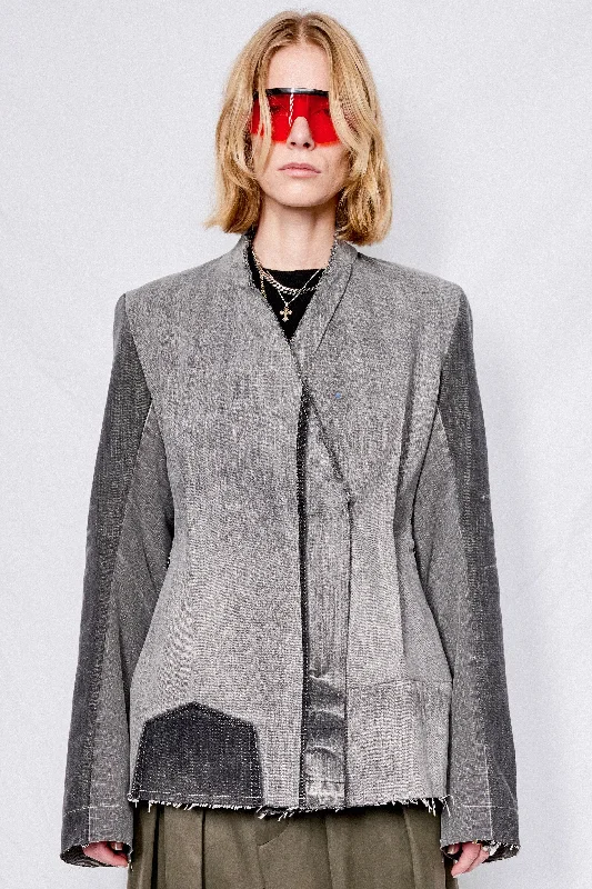 Bargain Bin Grey Vika Upcycled Blazer