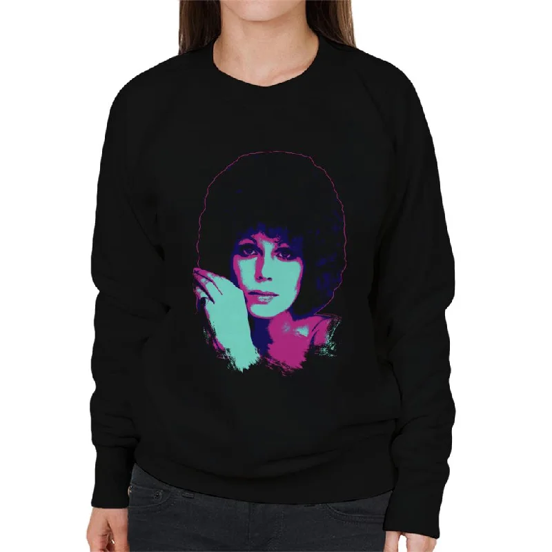 casual workout hoodieTV Times Joanna Lumley 1976 Pop Art Stylised Women's Sweatshirt