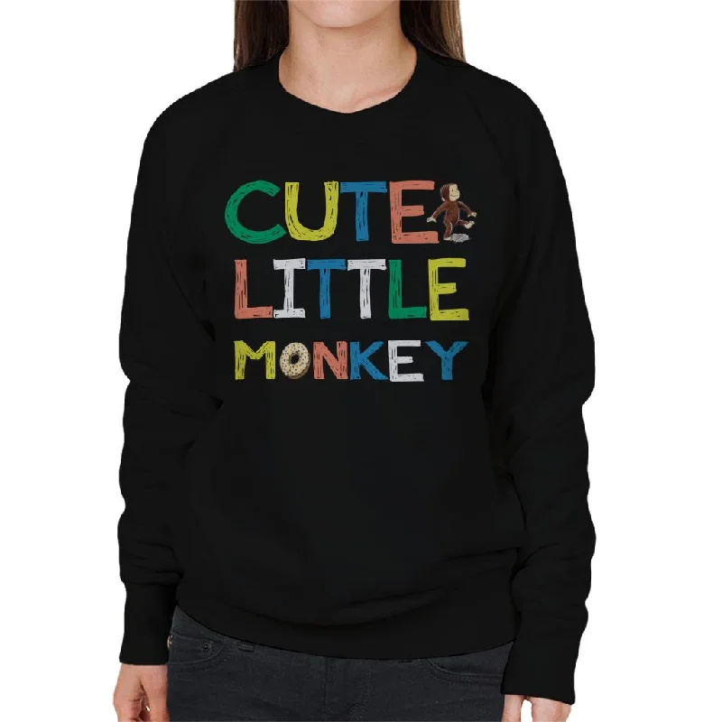 trendy gym wear hoodieCurious George Cute Little Monkey Women's Sweatshirt