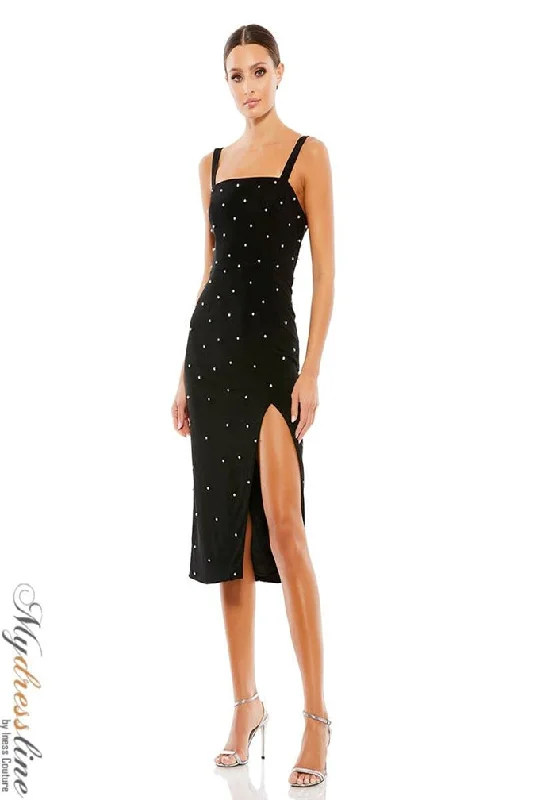 Act Fast denim dressMac Duggal 55641