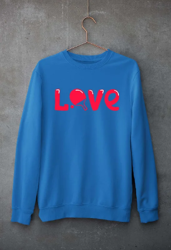 fashionable gym hoodieLove Table Tennis (TT) Unisex Sweatshirt for Men/Women