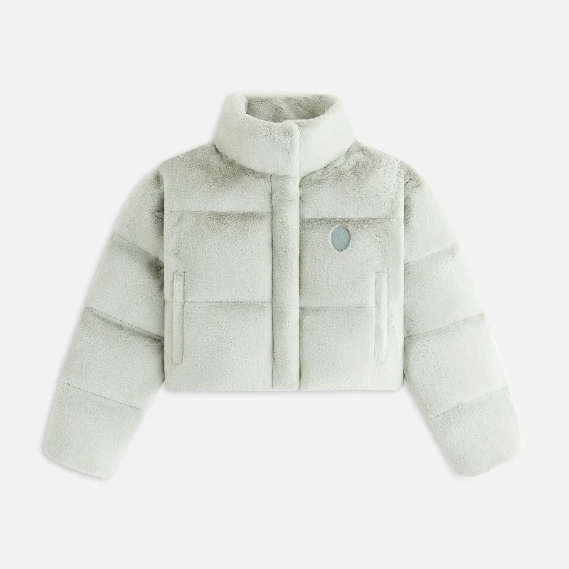 Hurry In Kith Women Shae Cropped Fur Puffer - Palais