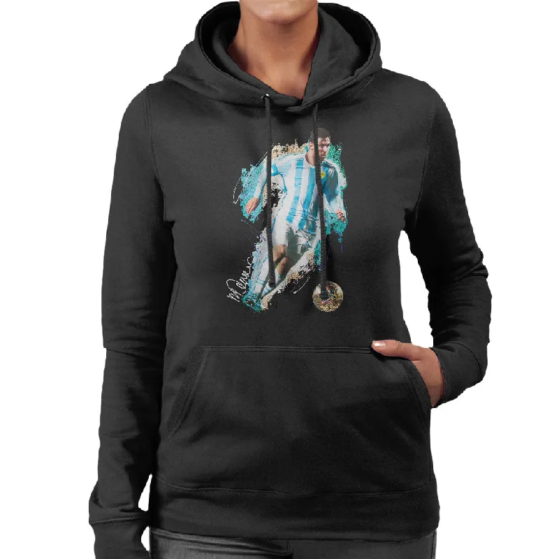 Price Smash fashionable gym hoodieSidney Maurer Original Portrait Of Lionel Messi Women's Hooded Sweatshirt Price Smash fashionable gym hoodieSidney Maurer Original Portrait Of Lionel Messi Women's Hooded Sweatshirt