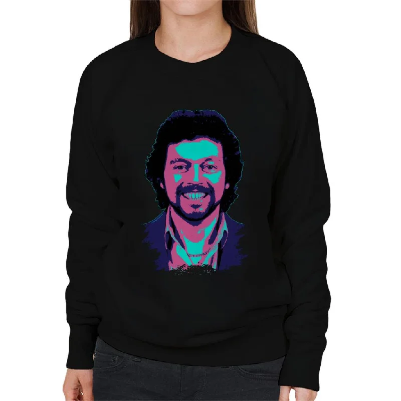 chic active hoodieTV Times Jeremy Beadle 1982 Pop Art Stylised Women's Sweatshirt