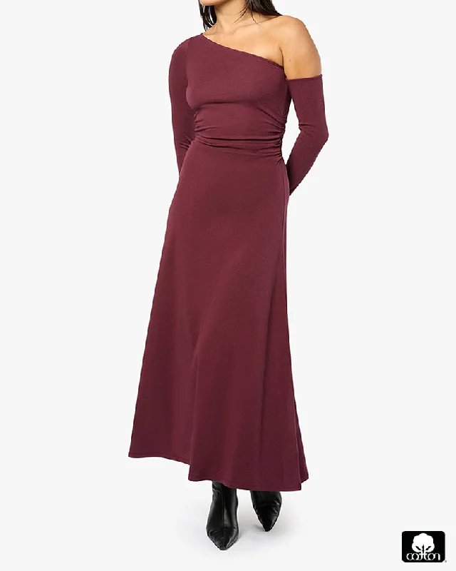 off-the-shoulder dressLong Sleeve Off Shoulder Dress