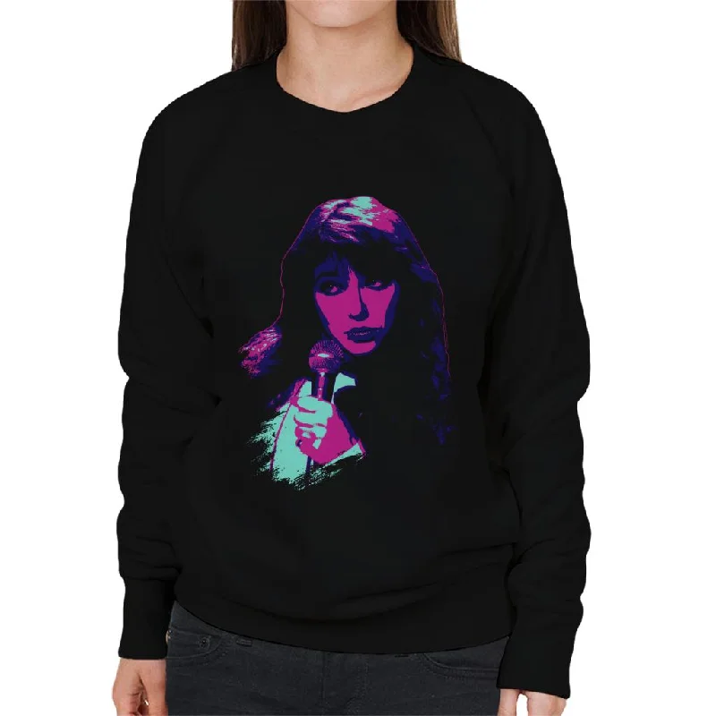 sporty casual hoodieTV Times Kate Bush Performing 1978 Pop Art Stylised Women's Sweatshirt