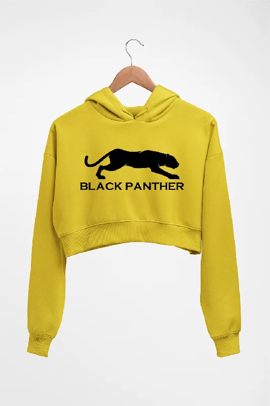 performance hooded sweatshirtBlack Panther Crop HOODIE FOR WOMEN