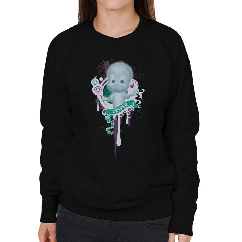 Instant Savings workout style hoodieCasper The Friendly Ghost School Emblem Women's Sweatshirt Instant Savings workout style hoodieCasper The Friendly Ghost School Emblem Women's Sweatshirt