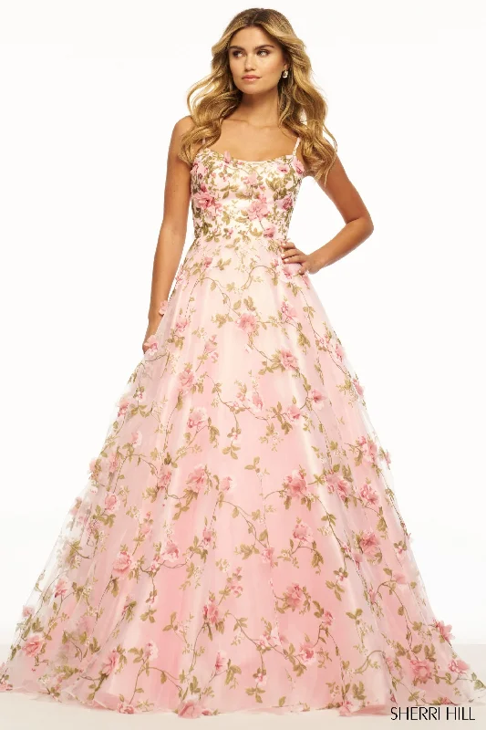 Get It Before It’s Gone ruffle dressSherri Hill 56107