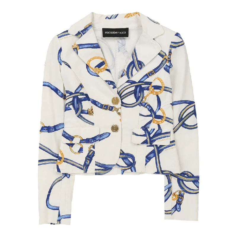 Special Offer Roccobarocco Blazer - Small White Cotton