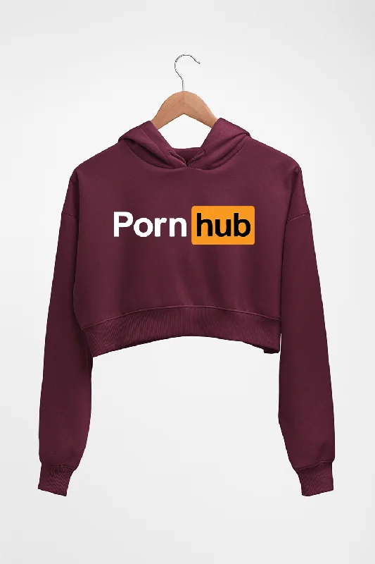 sleek zip-up hoodiePorn Hub Crop HOODIE FOR WOMEN