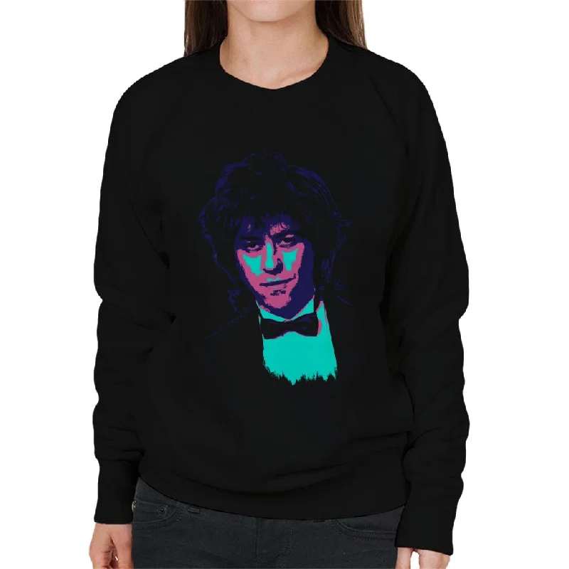 zip-up gym hoodieTV Times Bob Geldof In A Tuxedo 1986 Pop Art Stylised Women's Sweatshirt