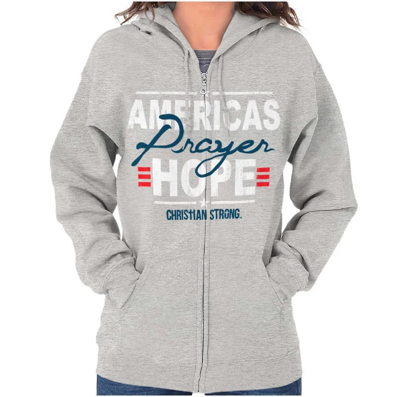 Weekend Deal fashion hooded jacketAmerica's hope Zip Hoodie