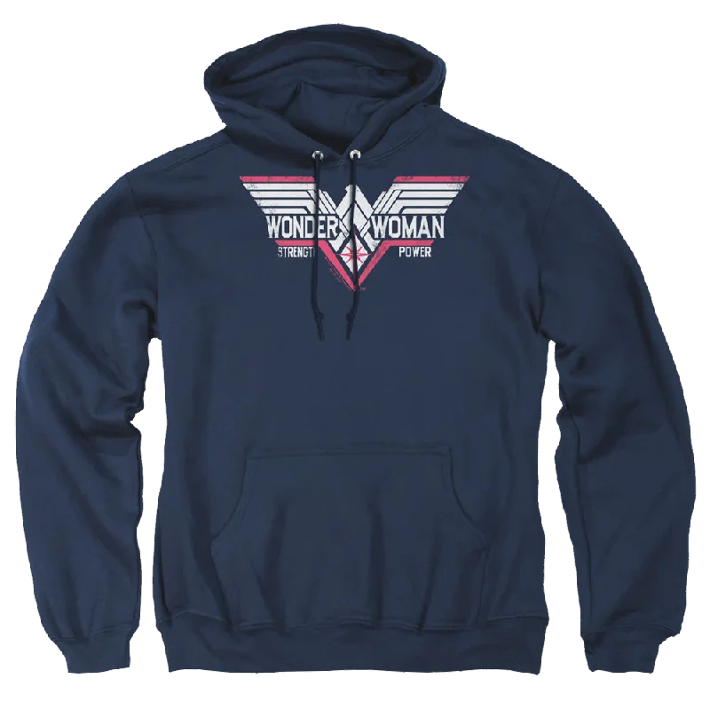 trendy zip-up hoodieBatman v Superman Thunder Logo - Pullover Hoodie