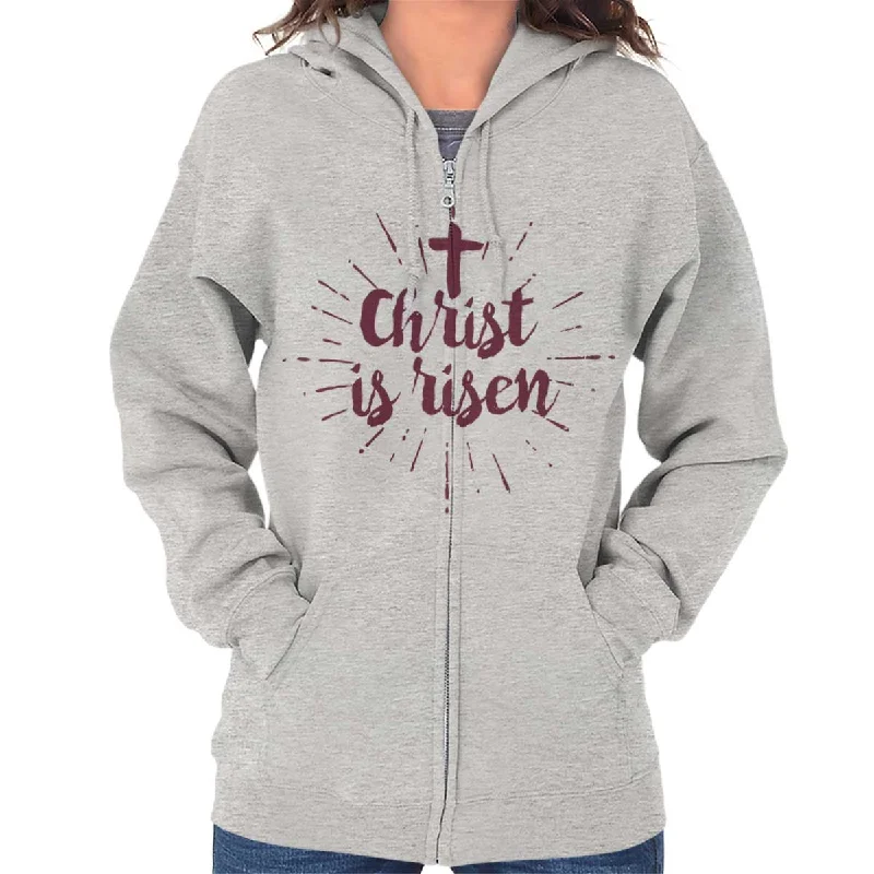 cozy hoodieChrist Risen Zip Hoodie