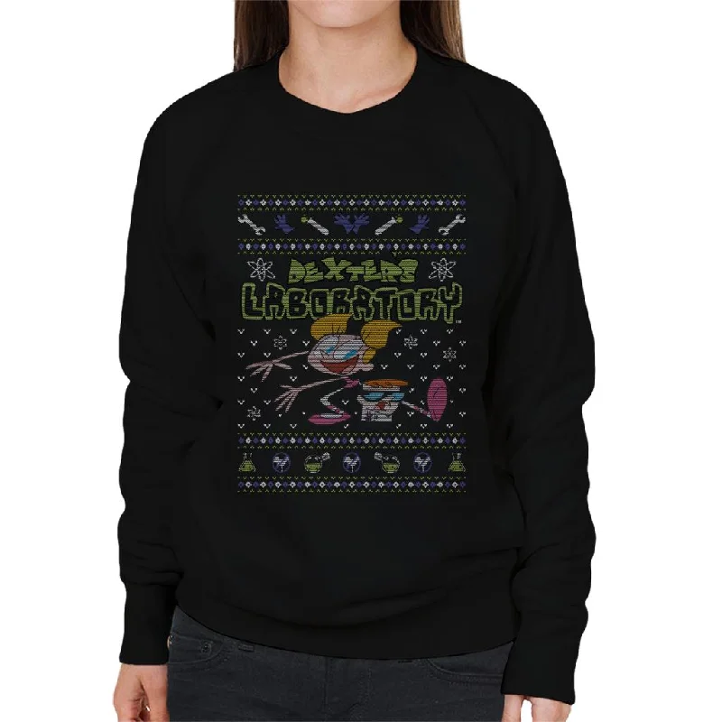 slim fit workout hoodieDexter's Laboratory Christmas Dee Dee And Dexter Women's Sweatshirt