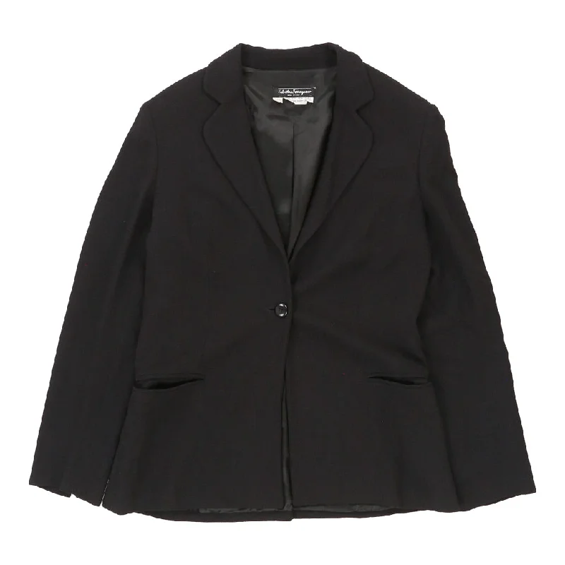 Incredible Offers Salvatore Ferragamo Blazer - Large Black Viscose