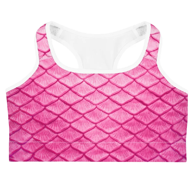 Bargain Prices Plumeria Pink Sports Bra