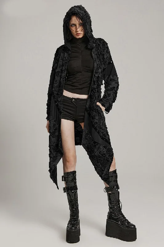 Savings Bonanza Black Apocalypse Ripped Cardigan
