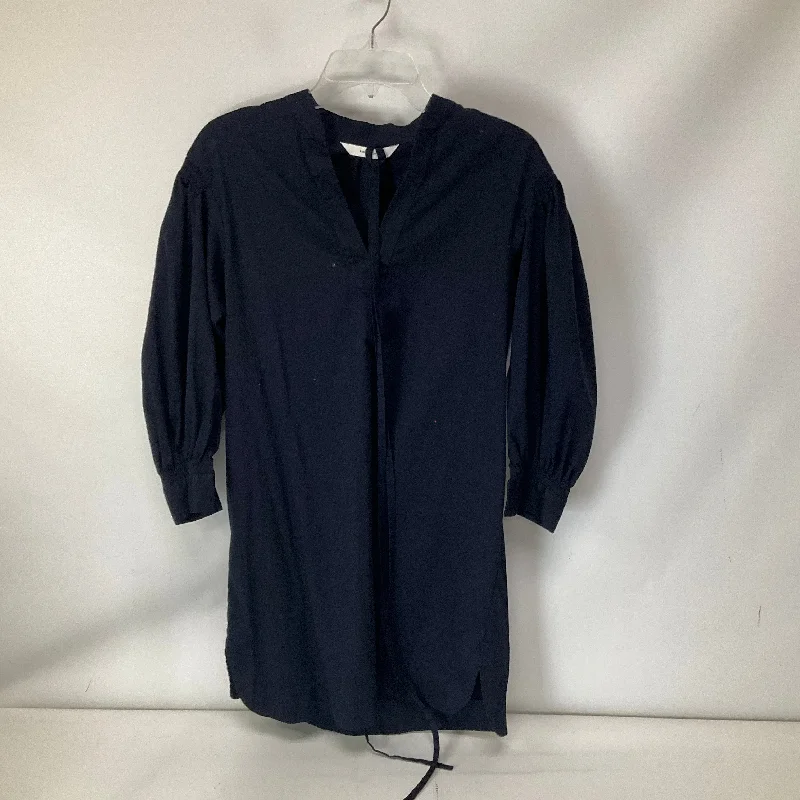 Overstock Dress Casual Short By Rebecca Taylor In Navy, Size: S