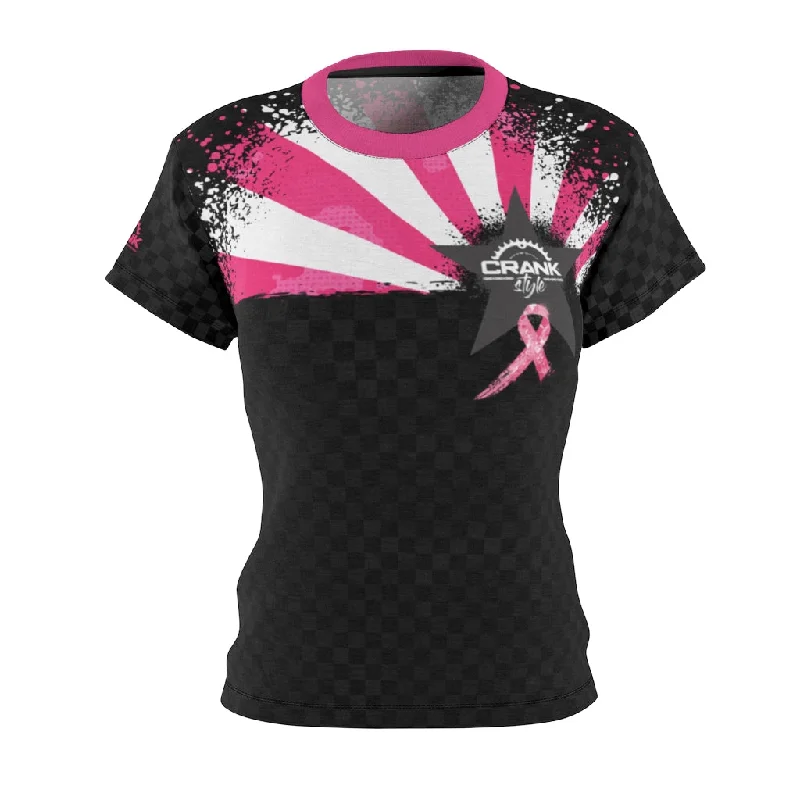 fitted workout hoodieWomen's AZ Breast Cancer Awareness MTB Jersey