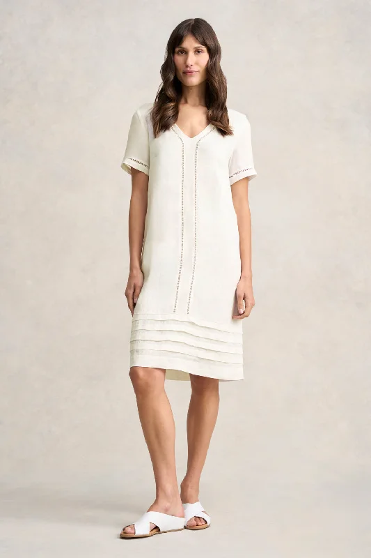 cocktail dressLadder Trim Linen Dress