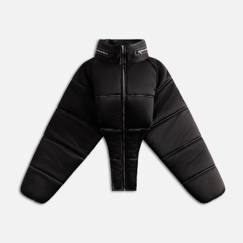 Special Price Sami Miro Vintage V Cut Puffer Coat - Liquid Black