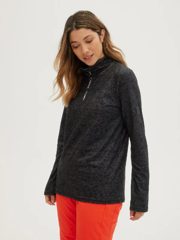 Get It Before It’s Gone stylish pullover hoodieLADIES CLIME PRINTED FLEECE HALF ZIP