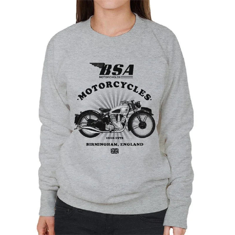 Price Rollback luxury fitness sweatshirtBSA Motorcycles 1910 Birmingham England Women's Sweatshirt Price Rollback luxury fitness sweatshirtBSA Motorcycles 1910 Birmingham England Women's Sweatshirt