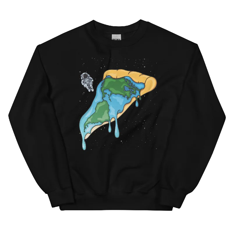 Special Discount performance workout sweatshirtPizza Earth Unisex Sweatshirt