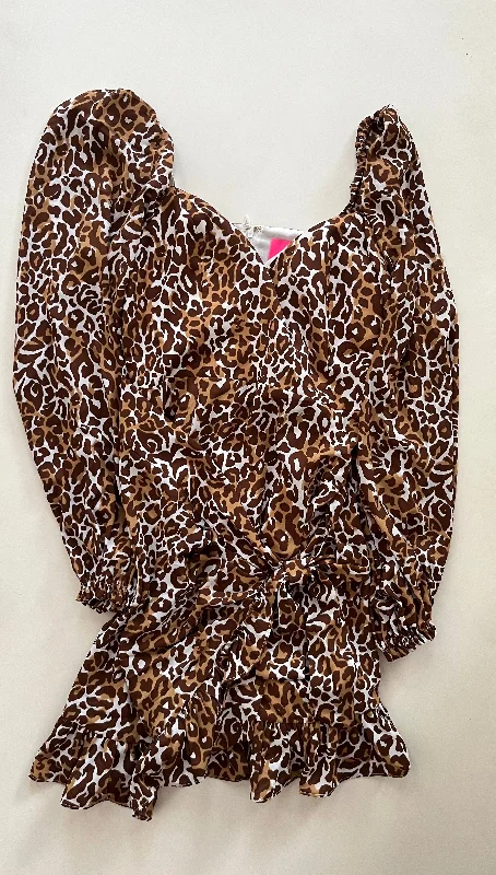 Flash Deals Dress Party Midi By Lilly Pulitzer In Animal Print, Size: S