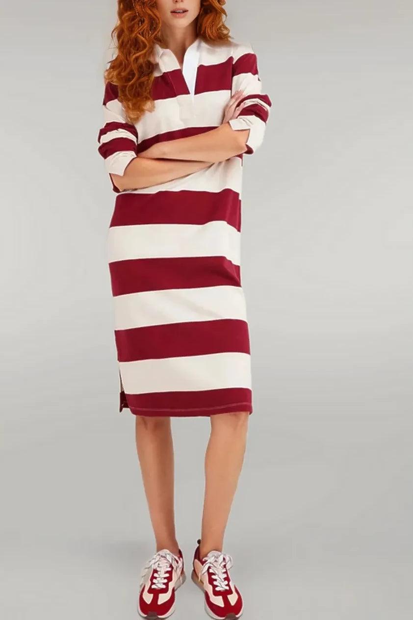 Weekend Flash Sale Striped Polo Dress